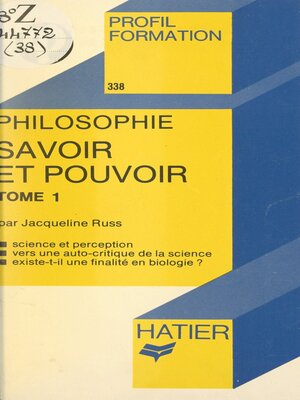 cover image of Savoir et pouvoir (1)